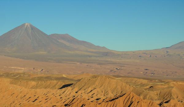 Vue des gorges du diable dans la vallée de la lune près de San Pedro de Atacama au Chili