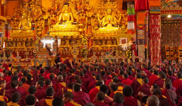 Cérémonies religieuses au Tibet oriental en Chine