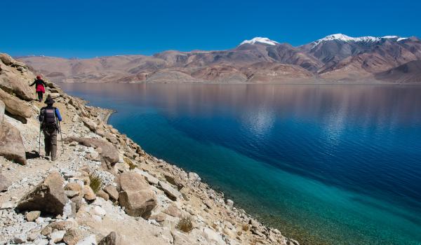 Lac Tsomoriri au Rupshu Changtang au Ladakh en Inde