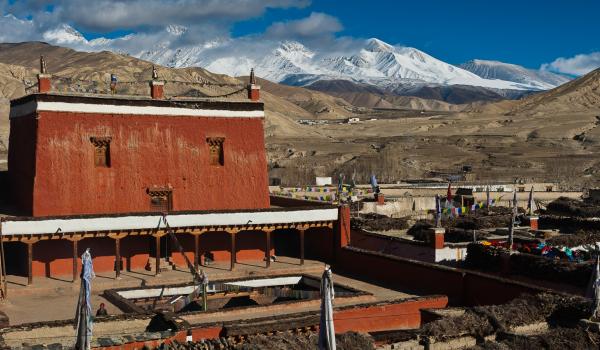 Monastère de Jampa à Lo-Manthang capitale du Mustang au Népal