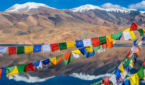 Lac Tsomoriri au Rupshu Changtang au Ladakh en Inde