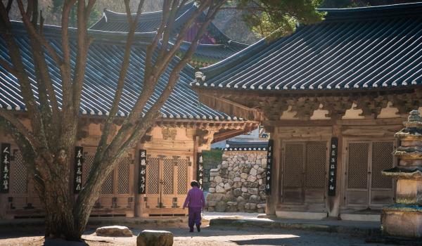 Voyage vers le temple de Girimsa près de la ville de Geyongju, province de Gyeongsanbuk en Corée du Sud