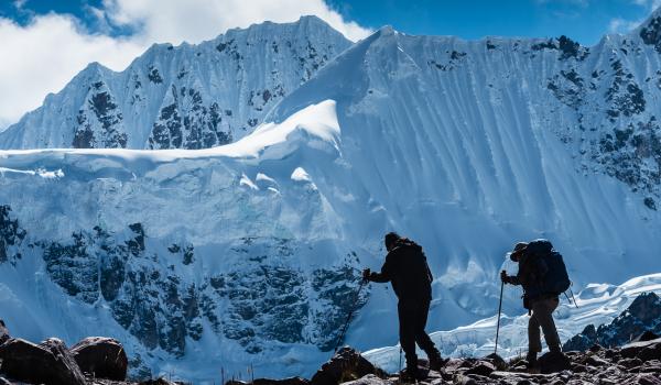 Le col du Jarihuanaco pendant le trek de la haute route de  l’Ausangate au Pérou