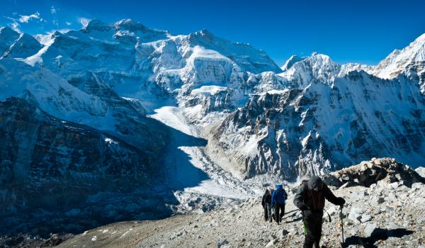 Vers le camp de base nord du Kangchenjunga au Népal