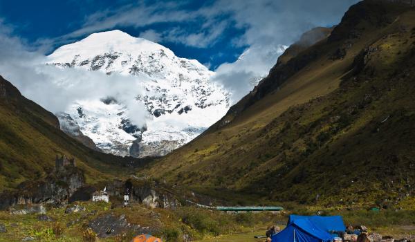 Jangothang, camp de base du Jhomolhari à 4000 m au Bhoutan