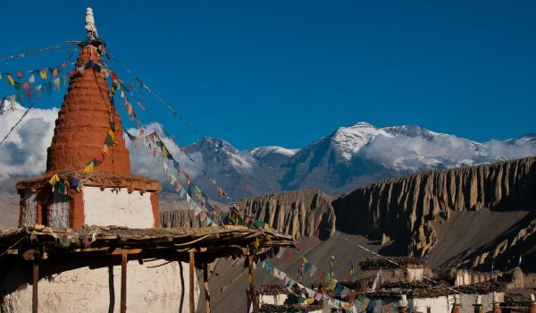 Village de Tangye au Mustang au Népal