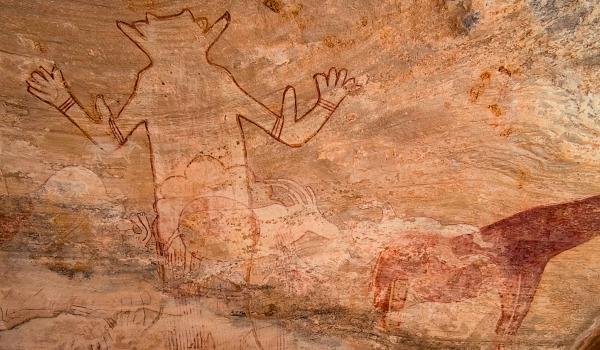 Trekking près de la peinture rupestre de Séfar