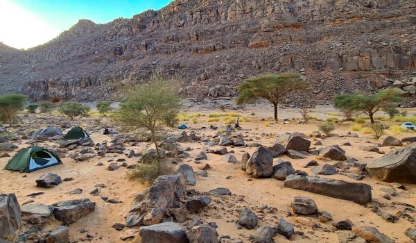 Bivouac dans l'oued Djerat