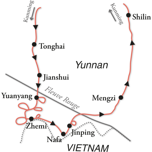 Voyage d'aventure au sud Yunnan peuples montagnards et marchés