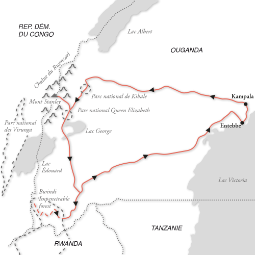 Circuit de l'ascension des Rwenzori en Ouganda