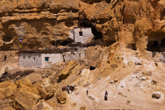 Village de Garphu dans la vallée de Choser au Mustang au Népal