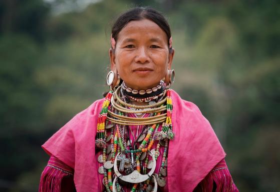 Femme du peuple Kayaw en Birmanie 