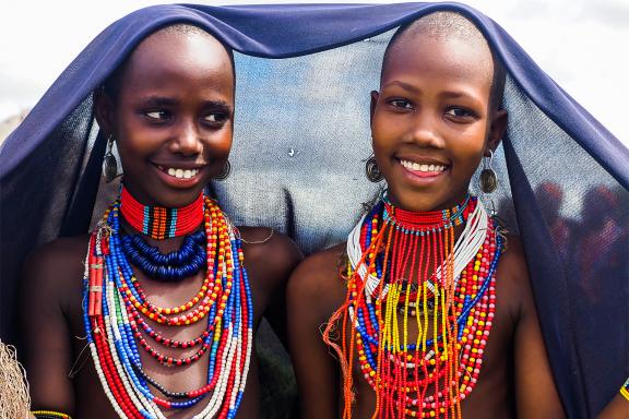 Jeunes filles Arbore en Éthiopie