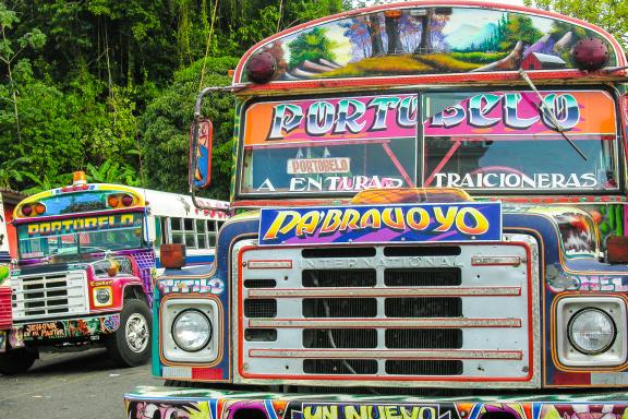 Le bus de Portobelo au Panama