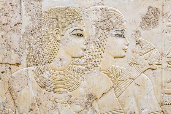 Bas relief de tombe en Égypte