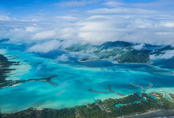 Archipel de Bora Bora en Polynésie