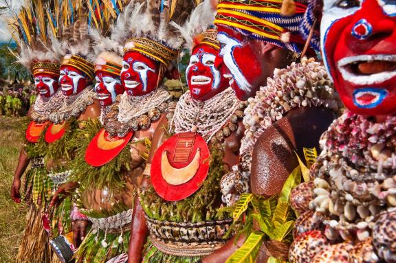 Grand sing-sing annuel de Hagen en Papouasie-Nouvelle-Guinée