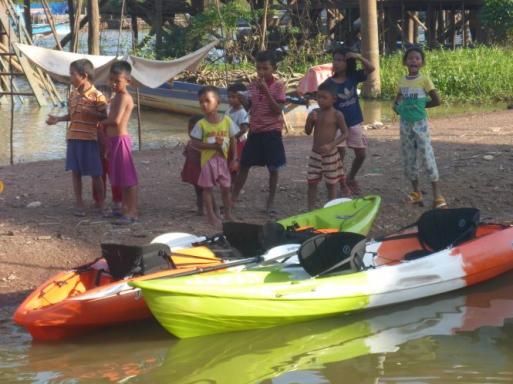 Kayak au Cambodge