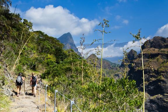 Chemin de randonnée Cirque de Mafate à la Réunion