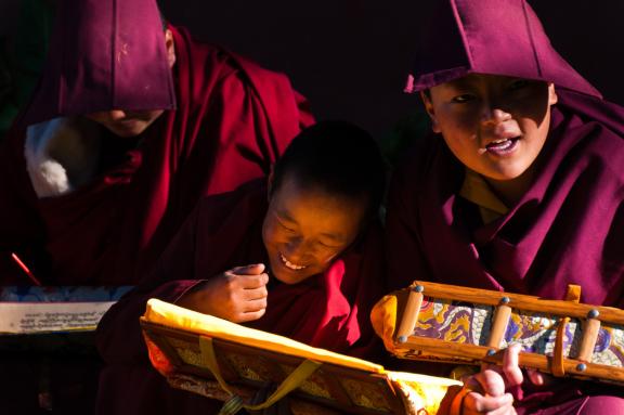 Nones à Manijiago dans la région du Kham au Tibet oriental