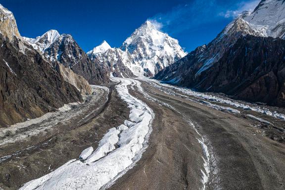 Trek sur le Baltoro vers le camp base K2 au Pakistan