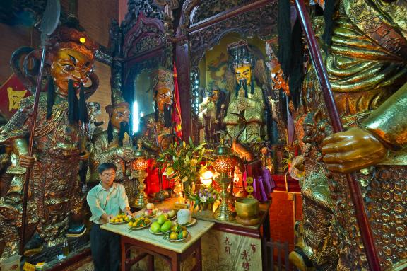 Randonnée vers la pagode de l'Empereur de Jade à Saigon