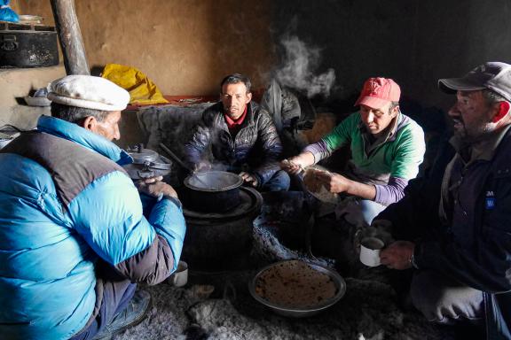 Rencontrer bergers shimshali Shuwerth col Pamir