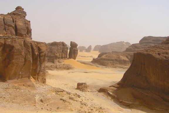 Treeking dans le tassili du haut Borkou