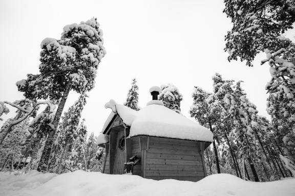Randonnée et kota traditionnelle en Laponie finlandaise