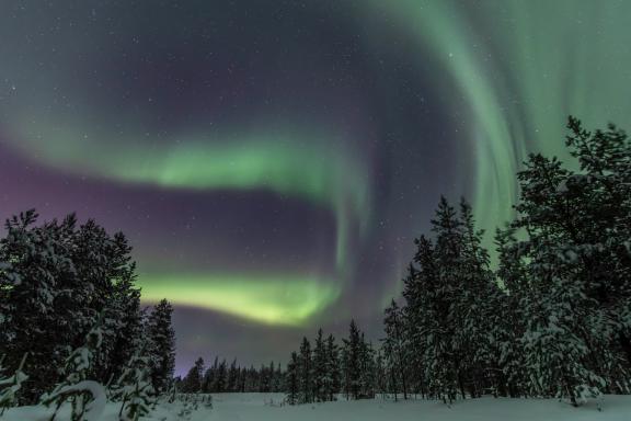 Voyage et aurores boréales en Finlande