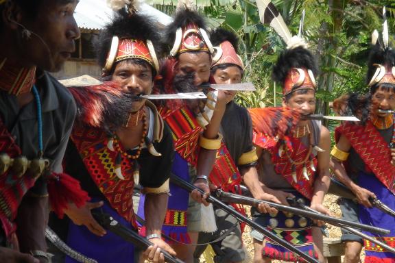 Voyage vers les Naga Konyak au festival Aoeling au nord du Nagaland