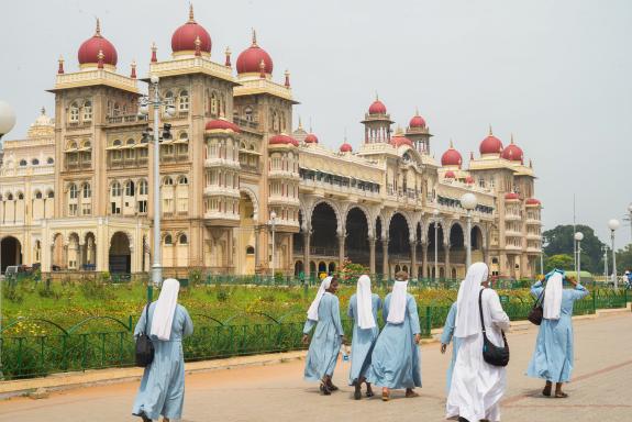 Randonnée vers le palais du maharajah de Mysore au Karnataka