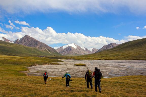 trek vers les montagnes célèstes au Kirgizistan