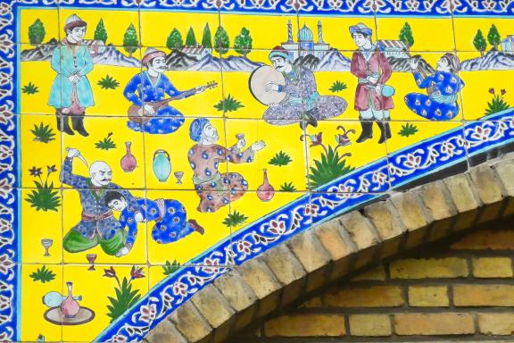 Découverte d'une mosaïque du Palais du Golestan à Téharan