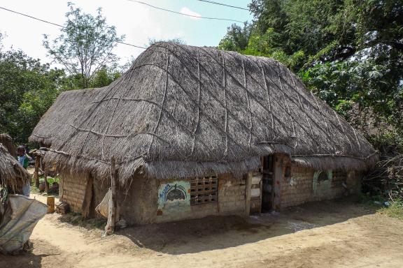 Trek vers une maison dans la campagne tamoule au Tamil Nadu