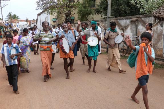 Immersion dans une fête locale chez les tamouls au Tamil Nadu