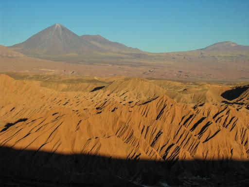 Vue des gorges du diable dans la vallée de la lune près de San Pedro de Atacama au Chili