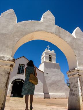 Église de San Pedro de Atacama dans le désert d’Atacama au Chili