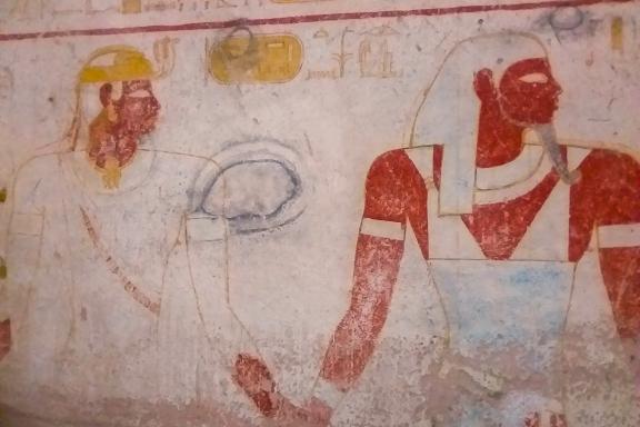 Découverte culturelle des peintures murales de la chambre funéraire de la reine Qalhata à El Kourrou