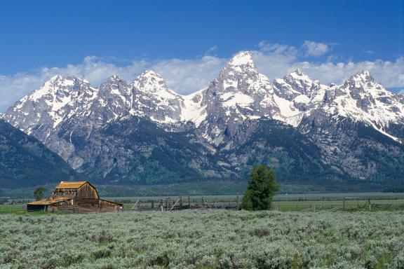 Trekking dans Grand Teton National Park aux États-Unis