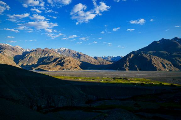 Admirer coucher de sloleil Sarhad au corridor de Wakhan