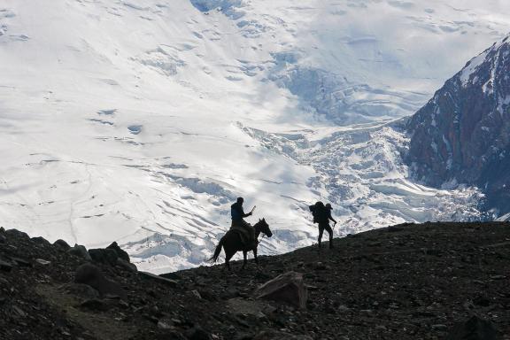 trek et randonnée au pamir tadjikistan galcier