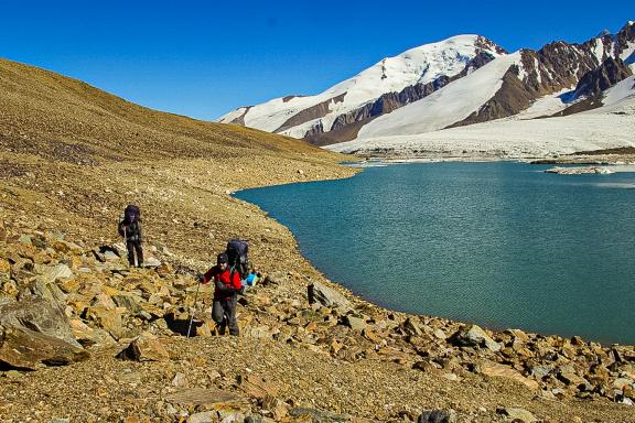 Trekking exploration glacier fedchenko au Tadjikistan
