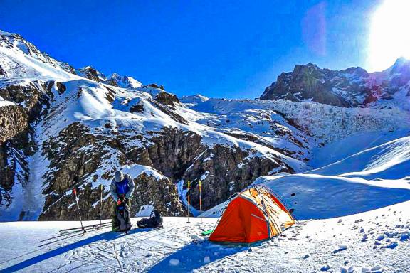 Expedition et trek glacier Fedtchenko pamir tadjikistan