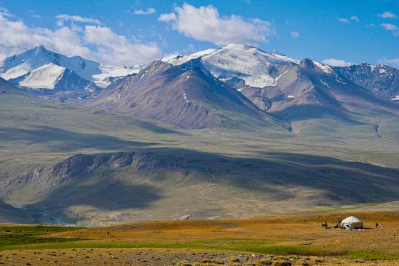 Trek au corridor de wakhan et yourte traditionnelle en Afghanistan