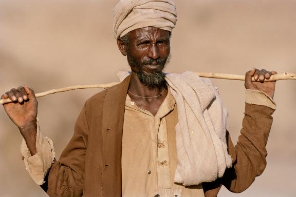 Rencontre avec un paysan des hauts plateaux en Abyssinie
