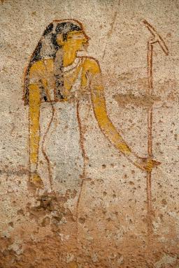 Découverte des peintures du tumulus royal du Pharaon Tanouetamani dans la nécropole d'El Kourrou