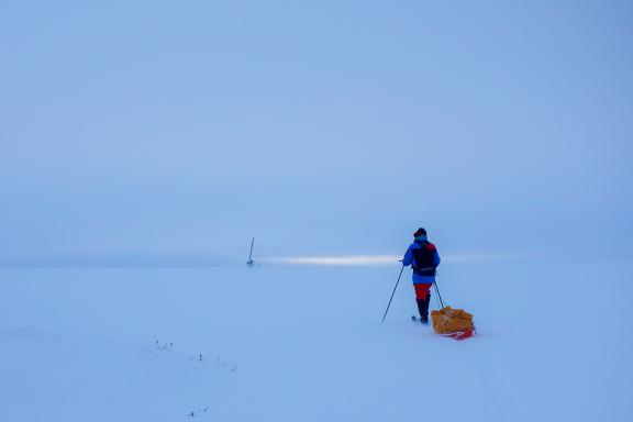 Trekking et traversée en ski-pulka en Laponie