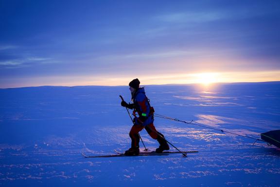 Trekking et ski-pulka sur lke plateau du Finnmark
