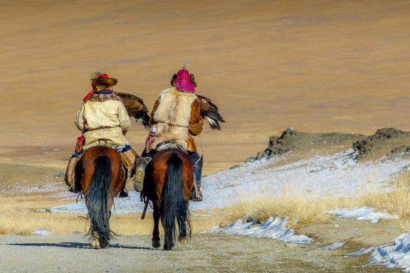 Voyage d'aventure avec les chasseurs à l'aigle de l'Altaï